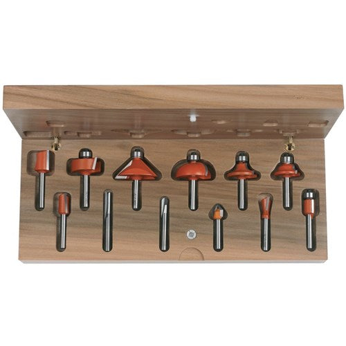 CMT 12PCE ROUTER BIT SET 1 4S