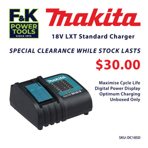 Makita 18V Single Port Optimum Charger (DC18SD)