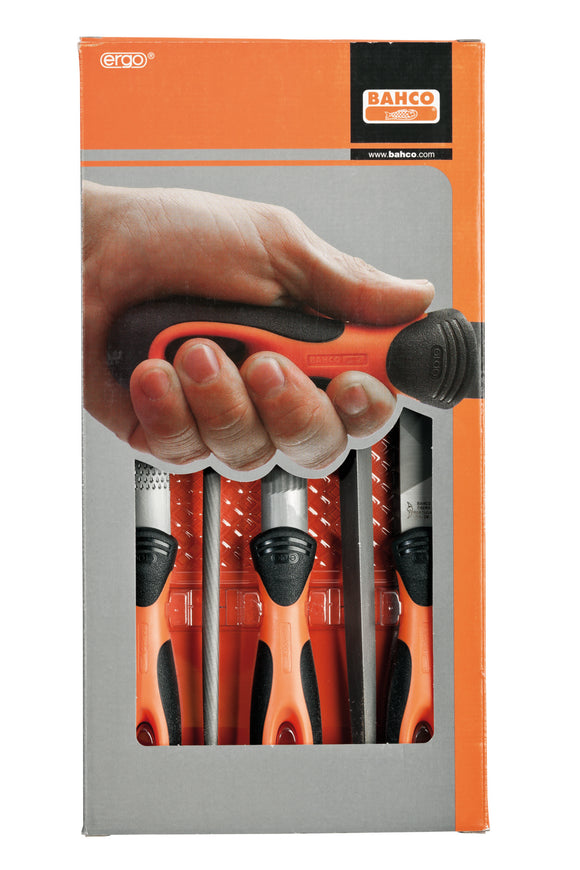 Bahco File set, 5 pce, 10