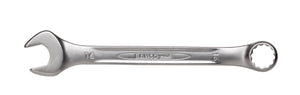 Bahco Spanner, metric, combination ring & open end, 17mm, vanadium-extra chrome plated, open end angle 15 deg. - ring 15 deg. Offset