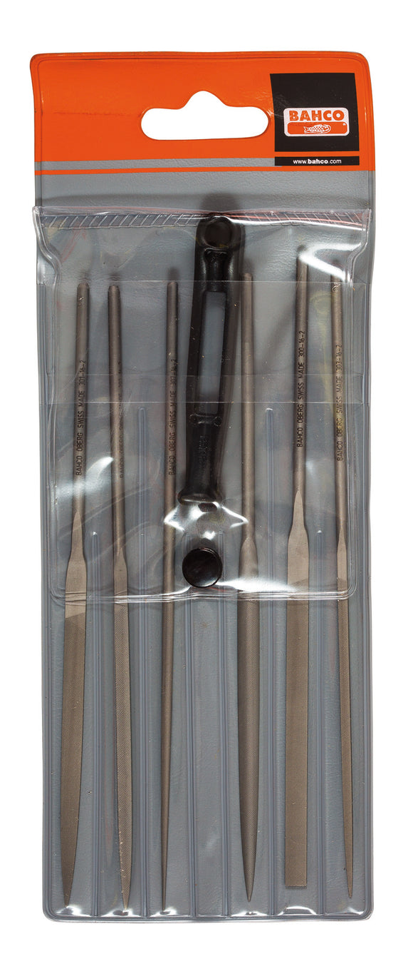Bahco Needle file set, 6 pce in wallet, 6