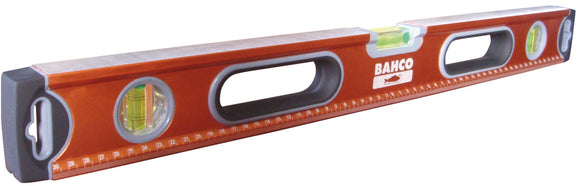 Bahco Box Spirit Level, 800mm rigid, 2 vertical plumb vials, 1 horizontal vial