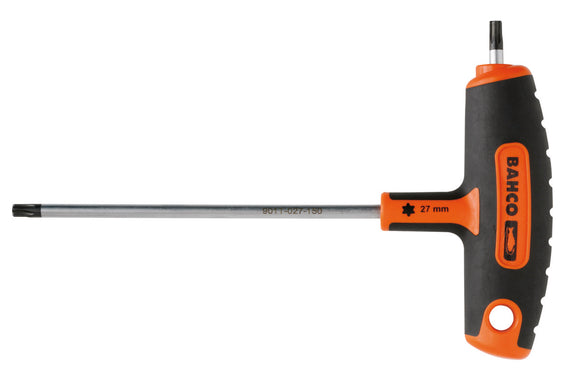 Bahco T-Handle Screwdriver - Torx Driver - Tip Size:  T30