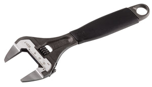 Bahco Adjustable wrench, 8". 200mm, thin jaws, extra wide jaw opening to 38mm