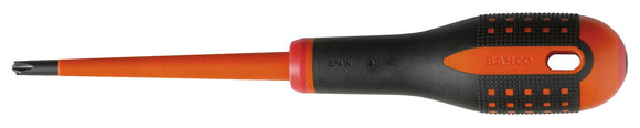 Bahco ERGO handled Slim Line 1000v insulated screwdriver - Combi Tip - Slotted 5mm / PH1, -blade length 80mm