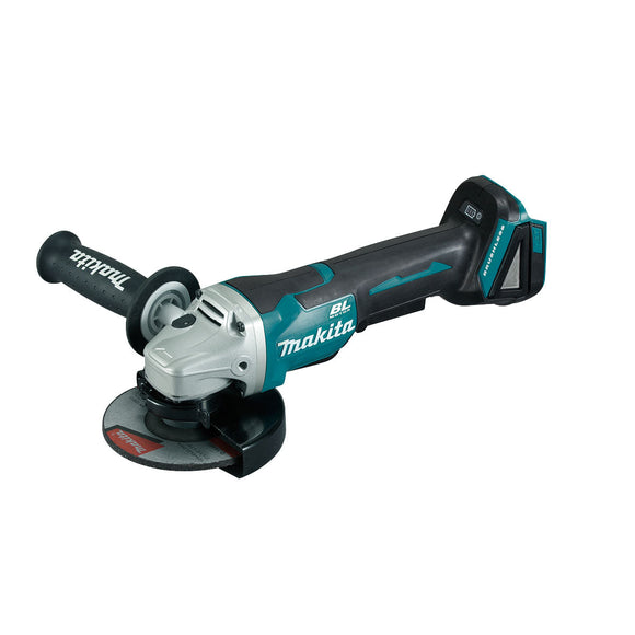 Makita 18V BRUSHLESS 125mm Angle Grinder, Paddle Switch, Kick Back Detection - Tool Only