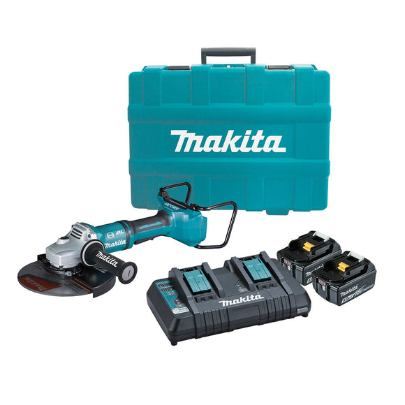 Makita 18Vx2 BRUSHLESS 230mm Paddle Switch Angle Grinder Kit