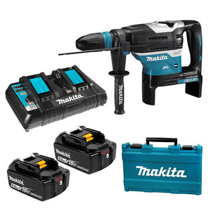 Makita 36V (18V x 2) 6.0Ah LXT Li-ion Cordless Brushless AWS 40mm SDS Max Rotary Hammer Combo Kit