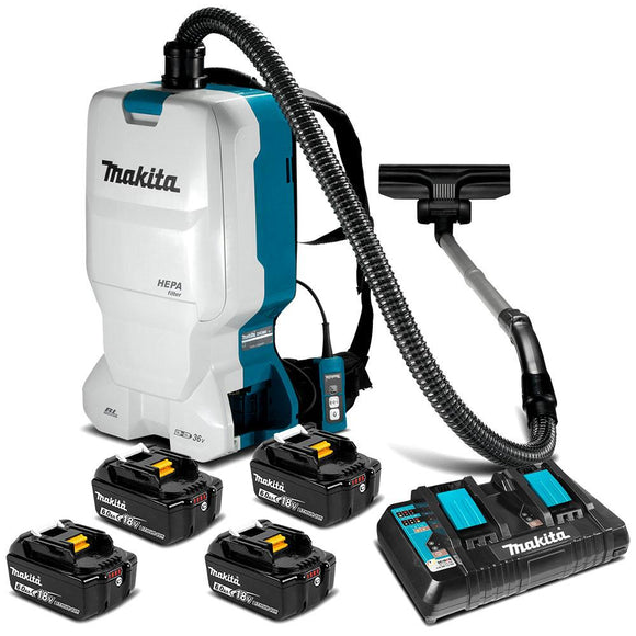 Makita 18Vx2 Brushless Backpack Vacuum Kit