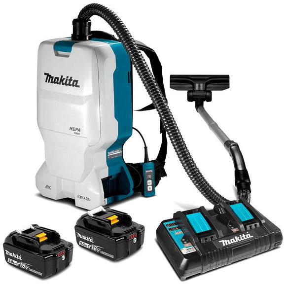 Makita 18Vx2 Brushless Backpack Vacuum Kit