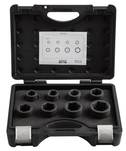Bahco 3/4" Metric Impact Socket Set - Standard - 8 pieces.  Sizes: 21, 22, 24, 27, 30, 32, 36 & 41mm