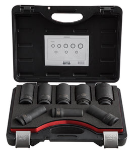 Bahco 3/4" Imperial Impact Socket Set - Deep Impact - 8 pieces.  Sizes:  1, 1.1/16, 1.1/8, 1.1/4, 1.5/16, 1.3/8, 1.7/16 & 1.1/2 inch