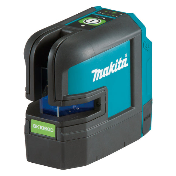 Makita 12V Max GREEN 4 Point Cross Line Laser (Lines - 1 Vertical, 1 Horizontal) - Tool Only