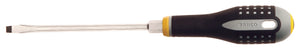 Bahco ERGO handled Screwdriver,slotted head, square shank, flat tip, 361mm, blade 200mm, tip 14.0mm.