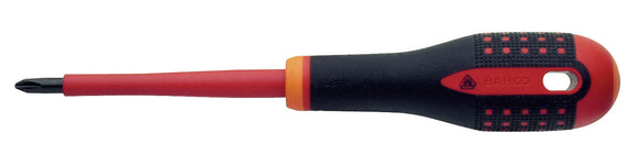 Bahco ERGO handled Screwdriver, insulated to 1000V, phillips head, 222mm blade 80mm, PH 1