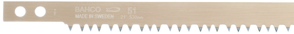 Bahco Bowsaw blade, hardpoint, peg toothed for cutting dry wood